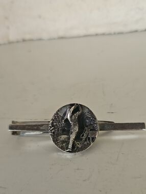 Vintage Sterling Silver Tie Cip/Tie Bar,"The Golfer".